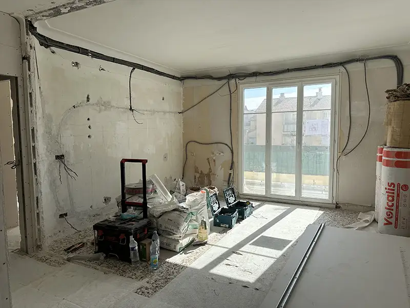 Rénovation d'appartement à Nice Gorbella