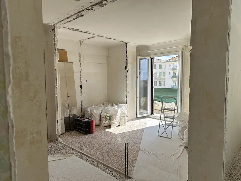 Rénovation d'appartement à Nice Gorbella